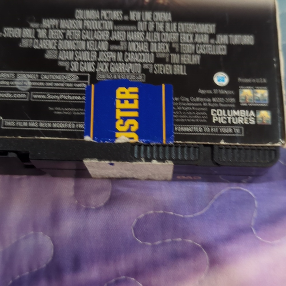 Mr. Deeds VHS Movie Cover - Adam Sandler - Blue, Tan, Black - Picture 4 of 13
